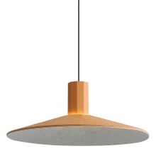 Golden 3133-P20 EY-GY - Golden Lighting Faroe 20in Integrated LED Pendant in Earth Yellow/Grey Felt